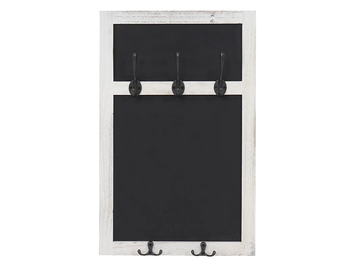 Portemanteau mural MCW-C51 avec tableau à craies,  blanc, shabby