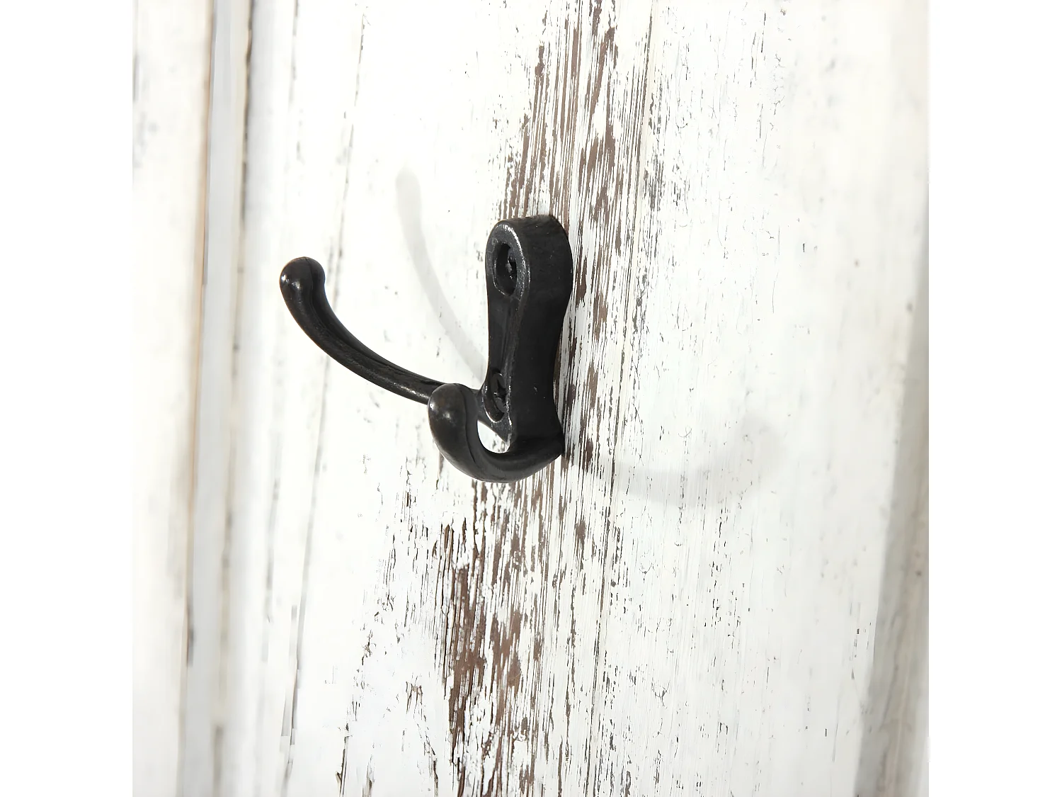 Wandgarderobe H33 (2er-Set), Weiß shabby