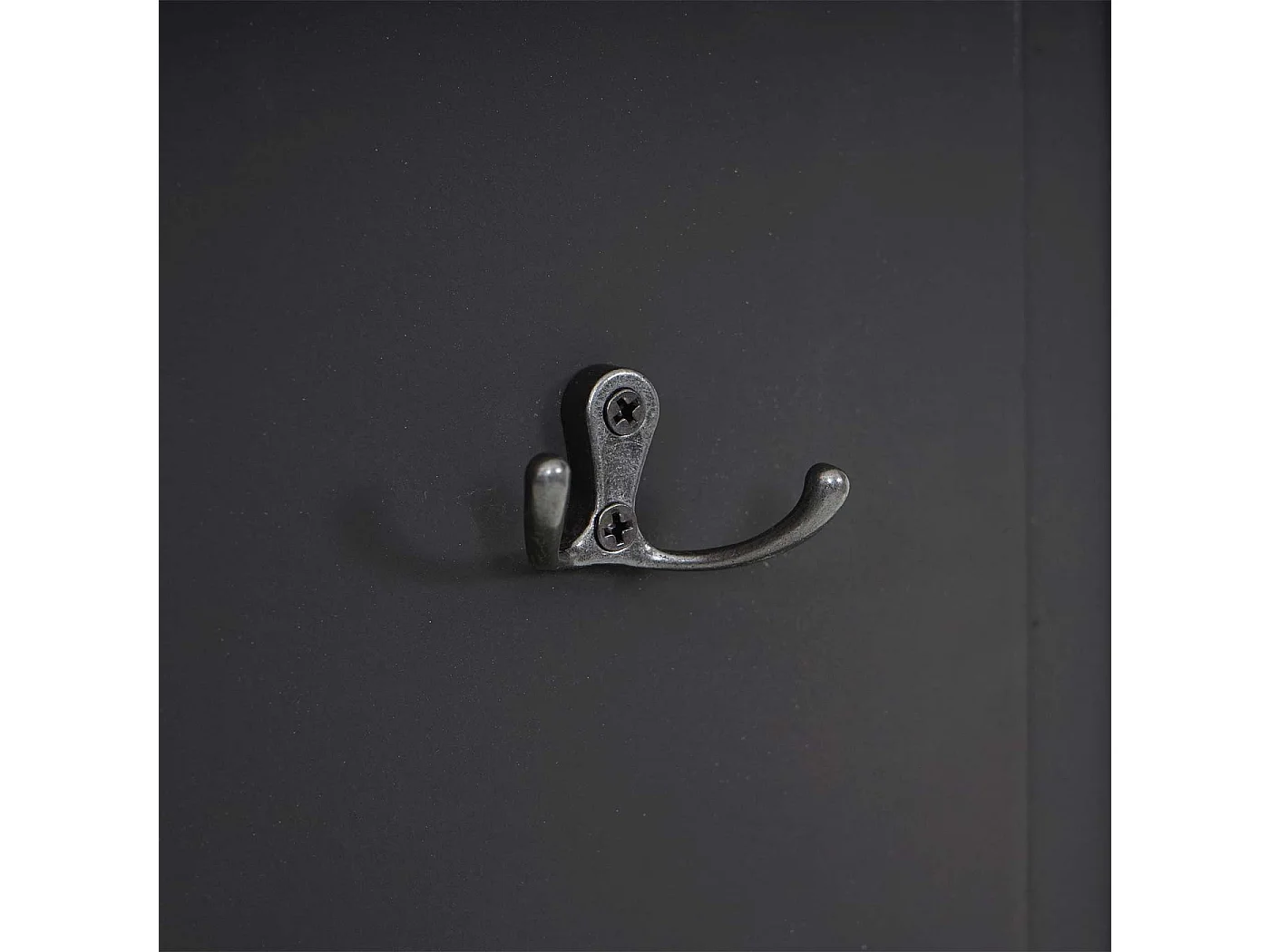 Portemanteau mural H33 (lot de 2),  gris foncé