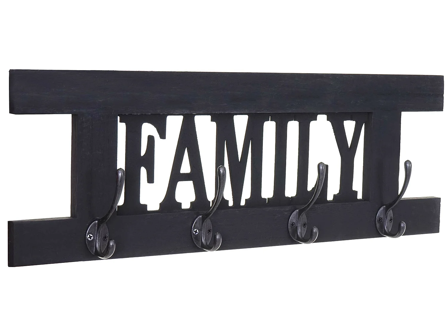 Bengaleiro de parede MCW-C60 Family Shabby look,  cinzento escuro