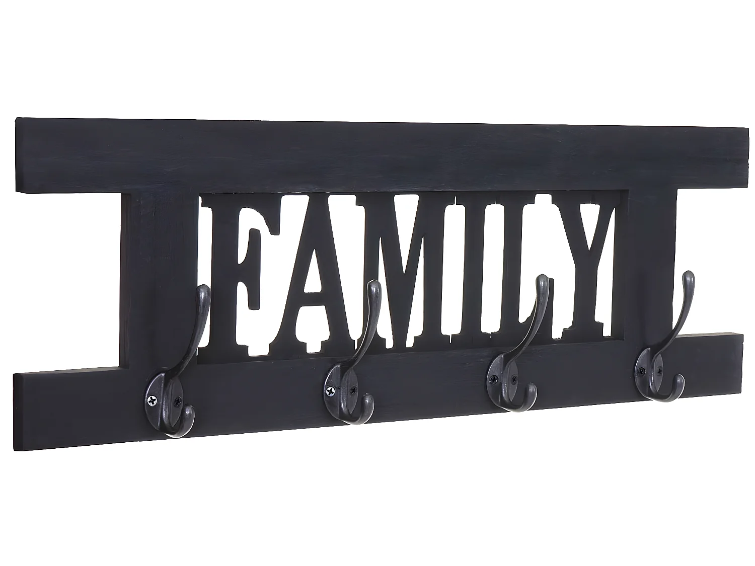 Bengaleiro de parede MCW-C60 Family Shabby look,  cinzento escuro