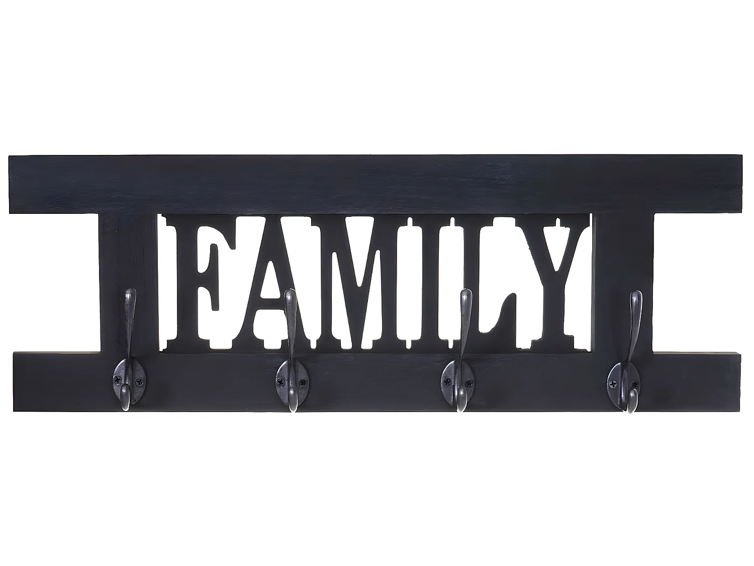 Bengaleiro de parede MCW-C60 Family Shabby look,  cinzento escuro