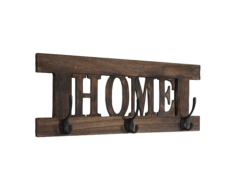 Wandkapstok MCW-C60 Home Shabby-look,  bruin, shabby