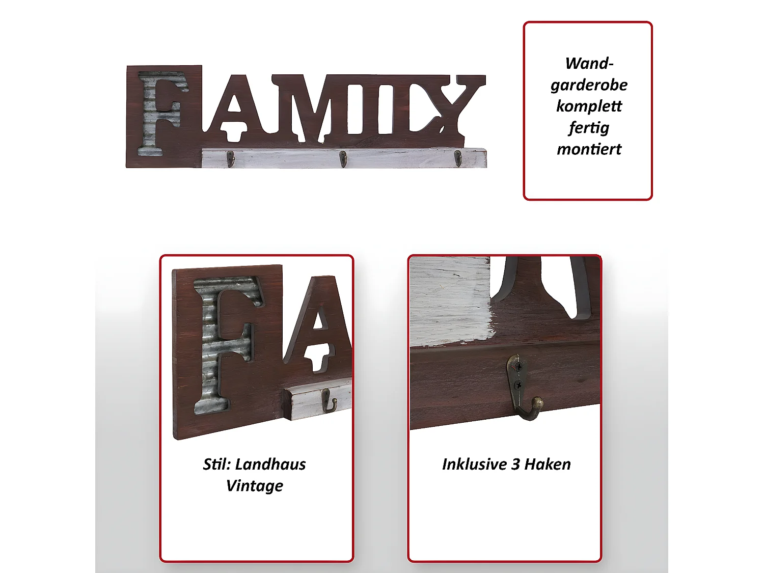 Portemanteau mural MCW-A91 Home