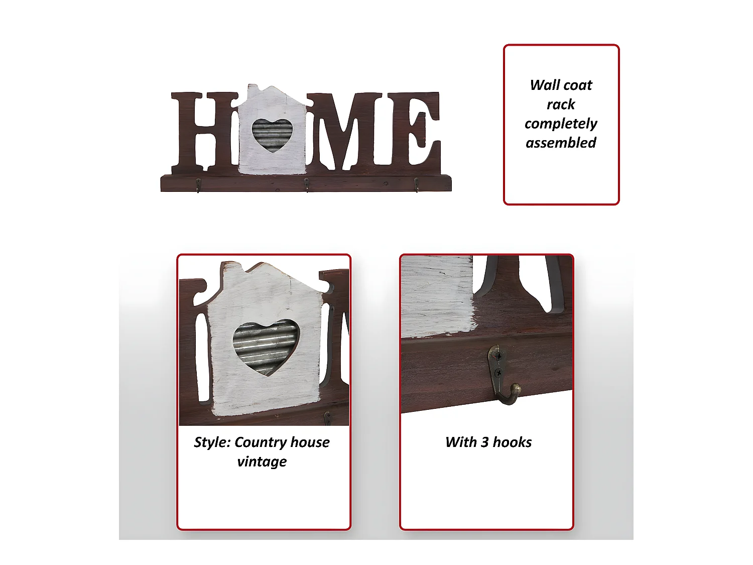 Portemanteau mural MCW-A91 Home