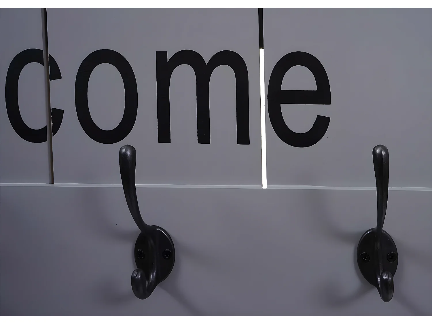 Wandkapstok MCW-C89 Welkom Shabby,  grijs-blauw