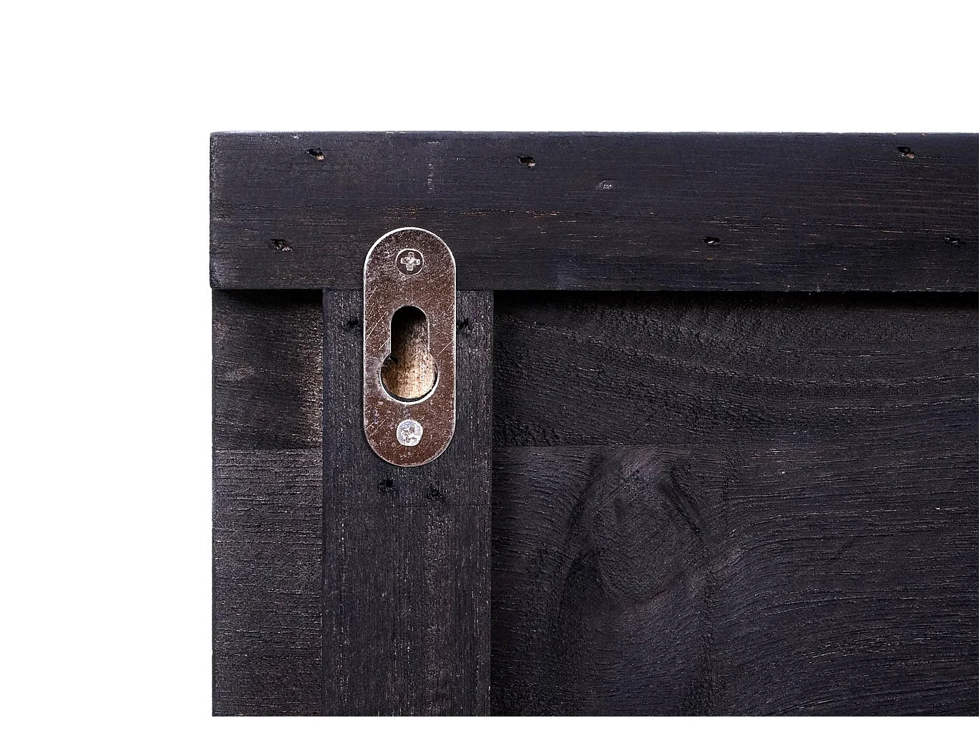 Wandgarderobe MCW-C89 met spiegel,  donkergrijs, shabby