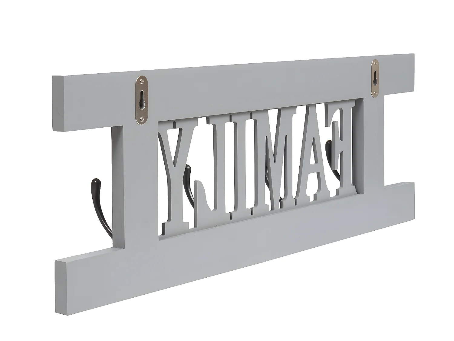 Wandkapstok MCW-C60 Familie Shabby look,  grijs-blauw