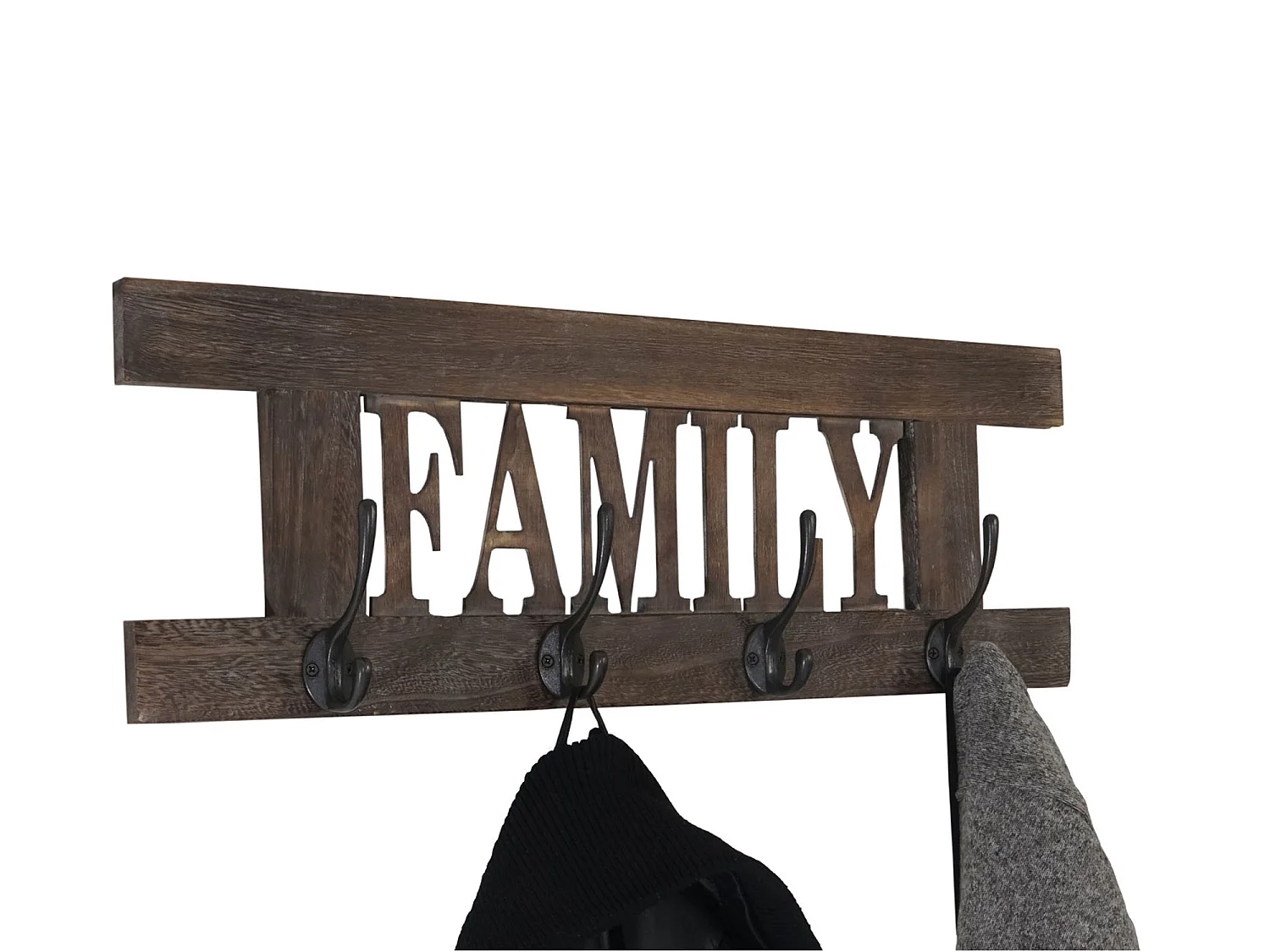 Perchero de pared MCW-C60 Family Shabby look,  marrón, shabby