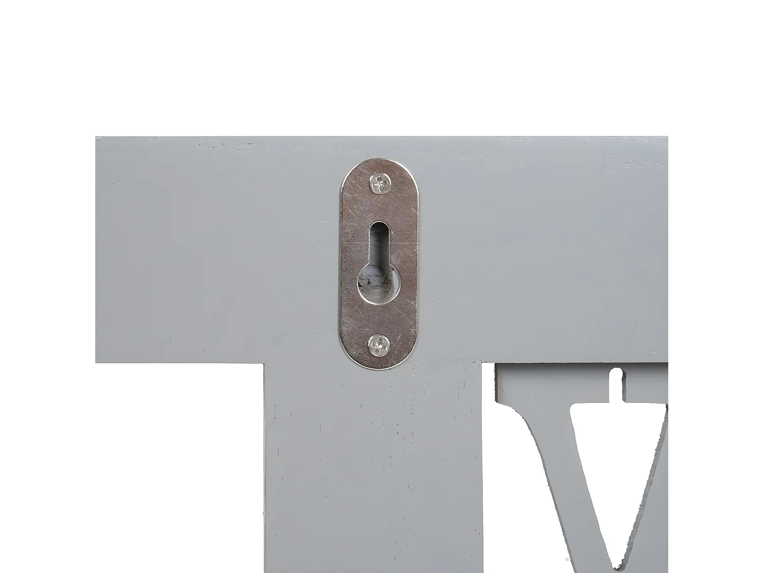 Wandkapstok MCW-C60 Shabby (2-delig),  grijs-blauw