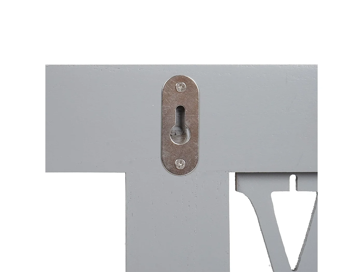 Wandkapstok MCW-C60 Shabby (2-delig),  grijs-blauw