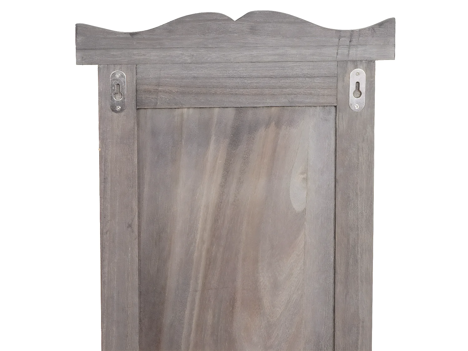 Perchero de pared H33 (juego de 2),  gris-marrón shabby