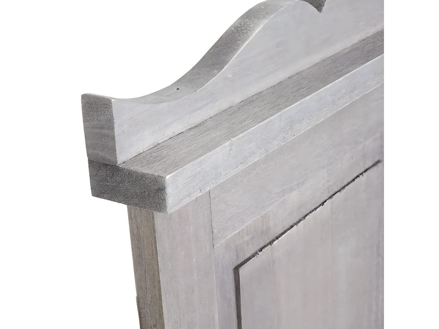 Perchero de pared H33 (juego de 2),  gris-marrón shabby