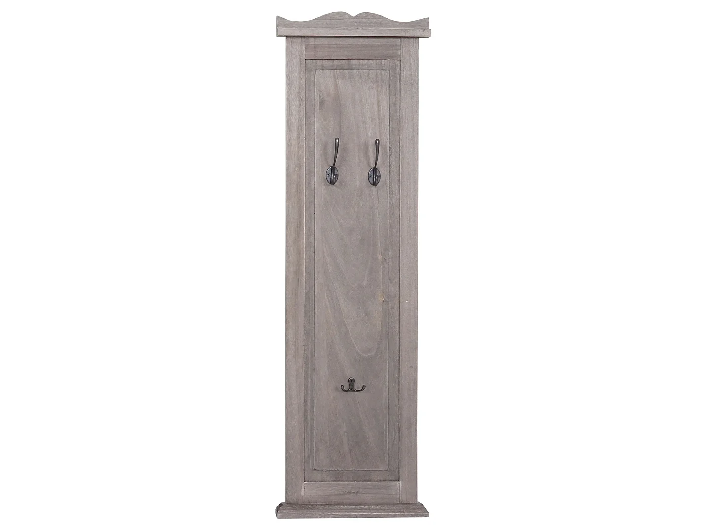 Wieszak ścienny H33 (zestaw 2 szt.),  szaro-brązowy shabby