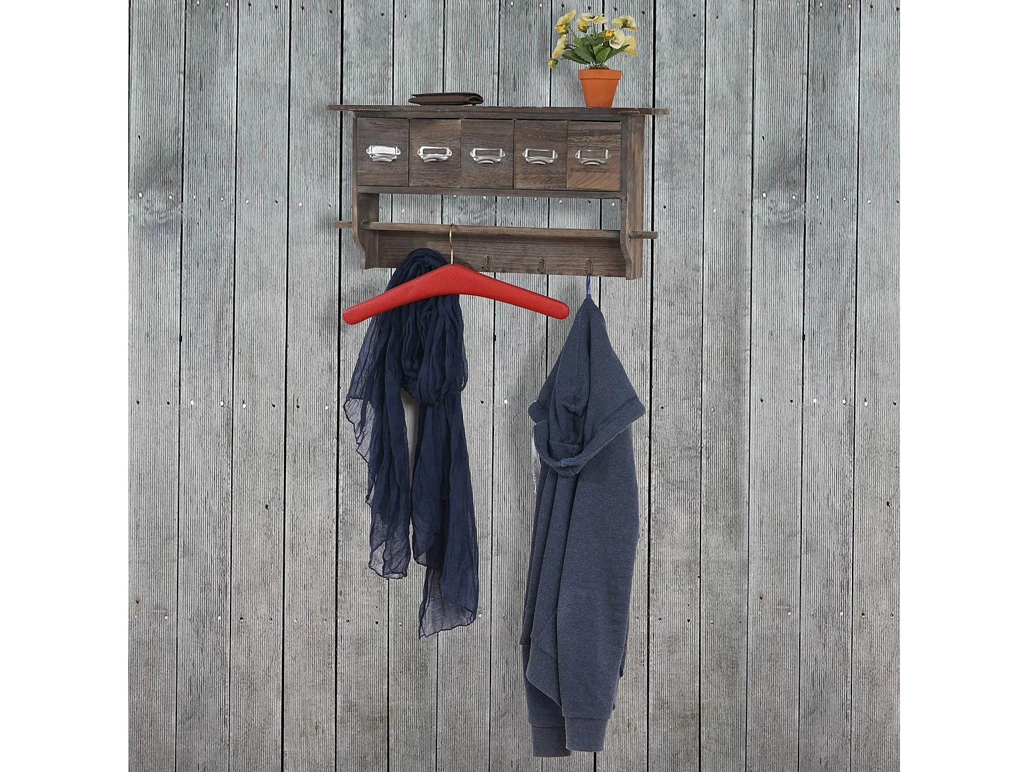 Garderobe MCW-C49,  bruin