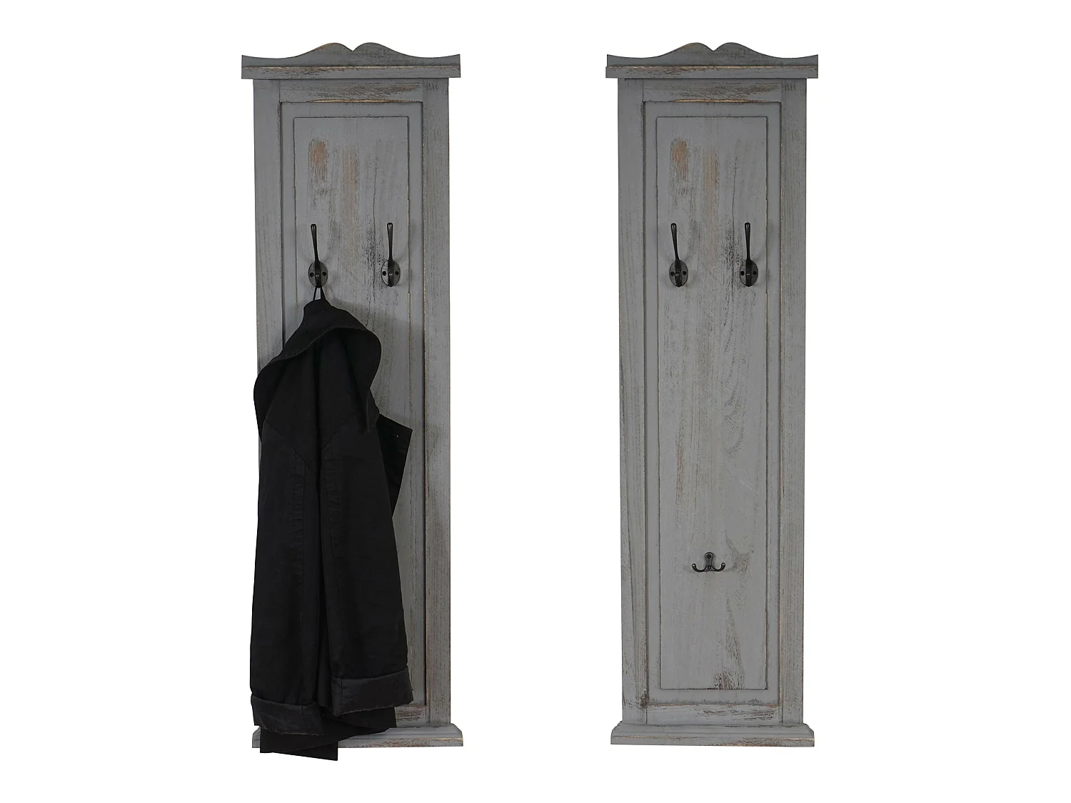 Wandgarderobe H33 (set van 2),  grijs shabby