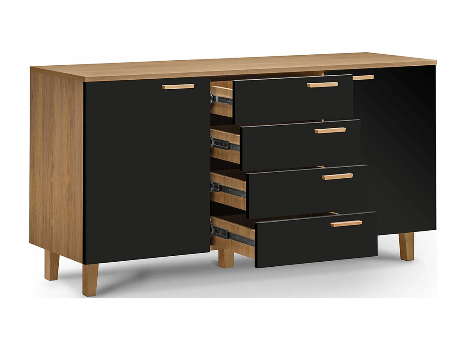 Kombikommode  - schwarz - FRISK