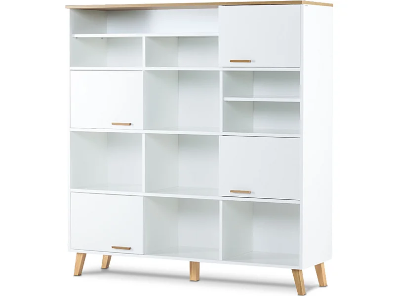 Schrankwand  - weiß - FRISK