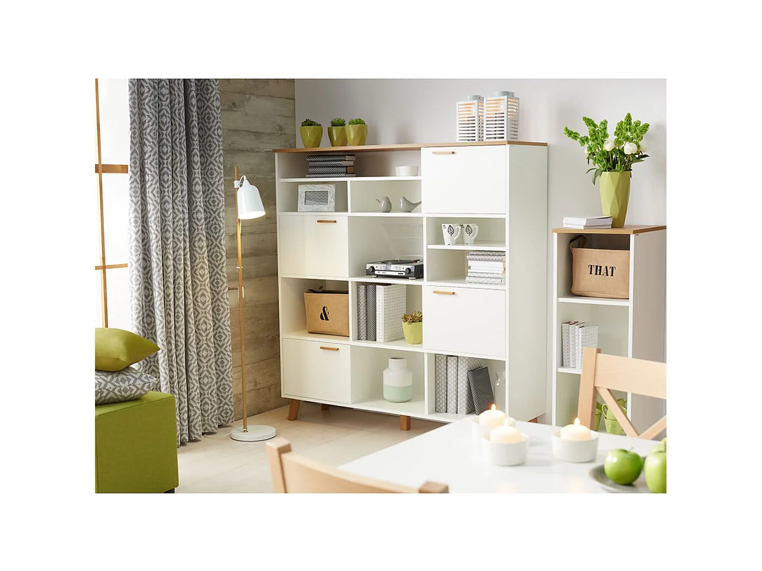 Schrankwand  - weiß - FRISK