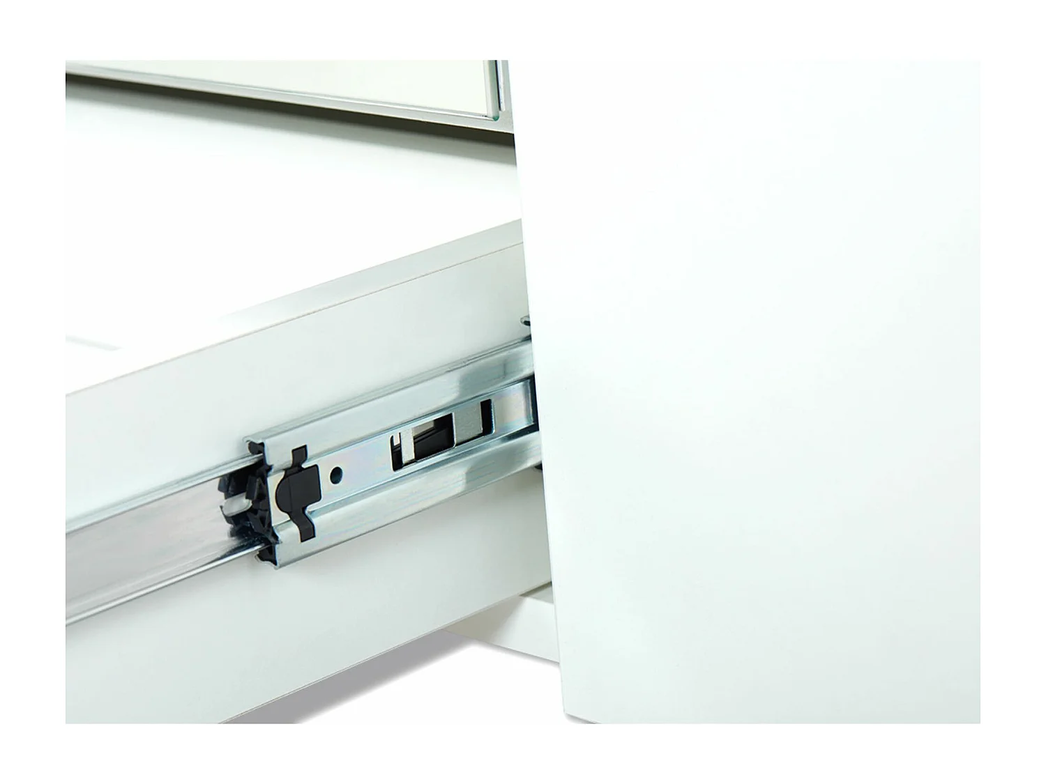 Verspiegelter Kleiderschrank  - weiß - FRISK