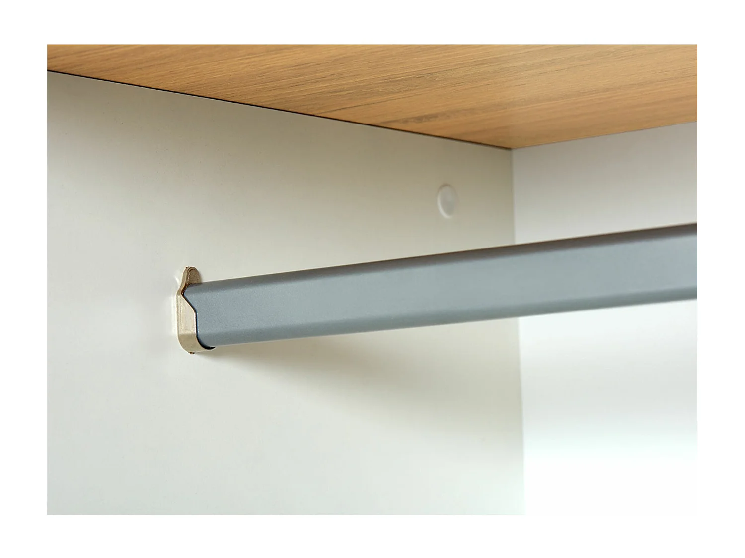 Verspiegelter Kleiderschrank  - weiß - FRISK