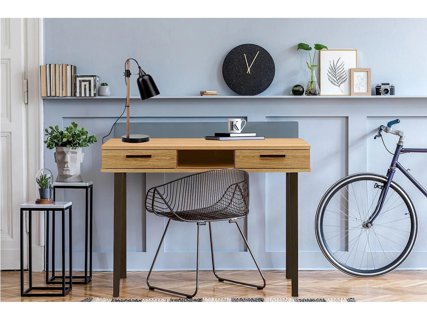 Schreibtisch  - natürliche Eiche - FRISK