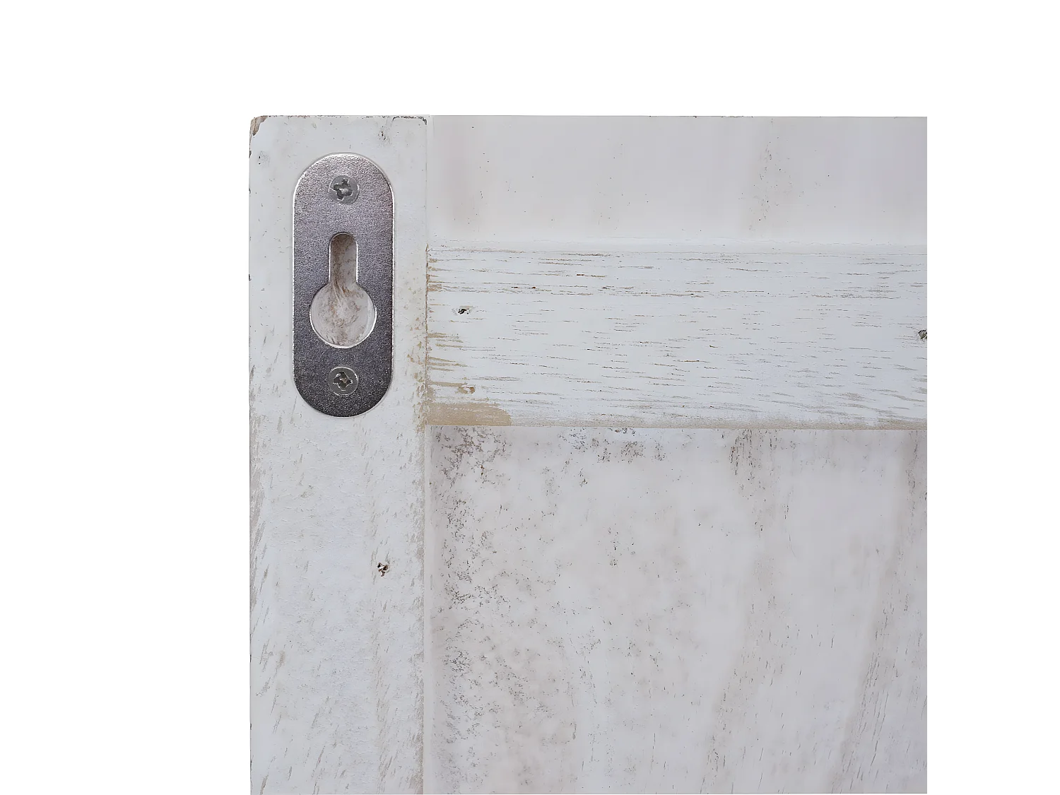 Wandkapstok MCW-C89 met prikbord,  wit, shabby