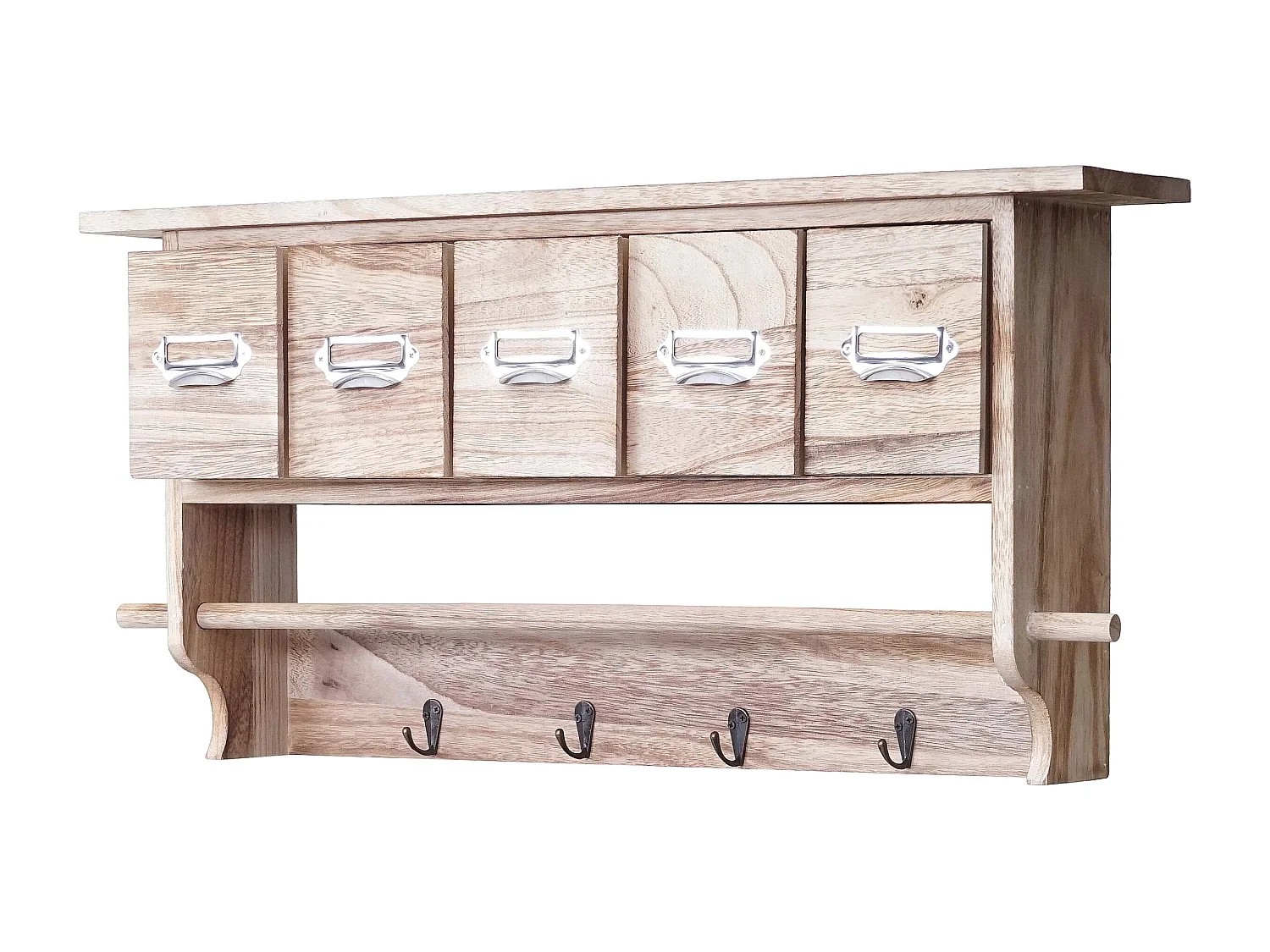 Garderobe MCW-C49,  naturfarvet