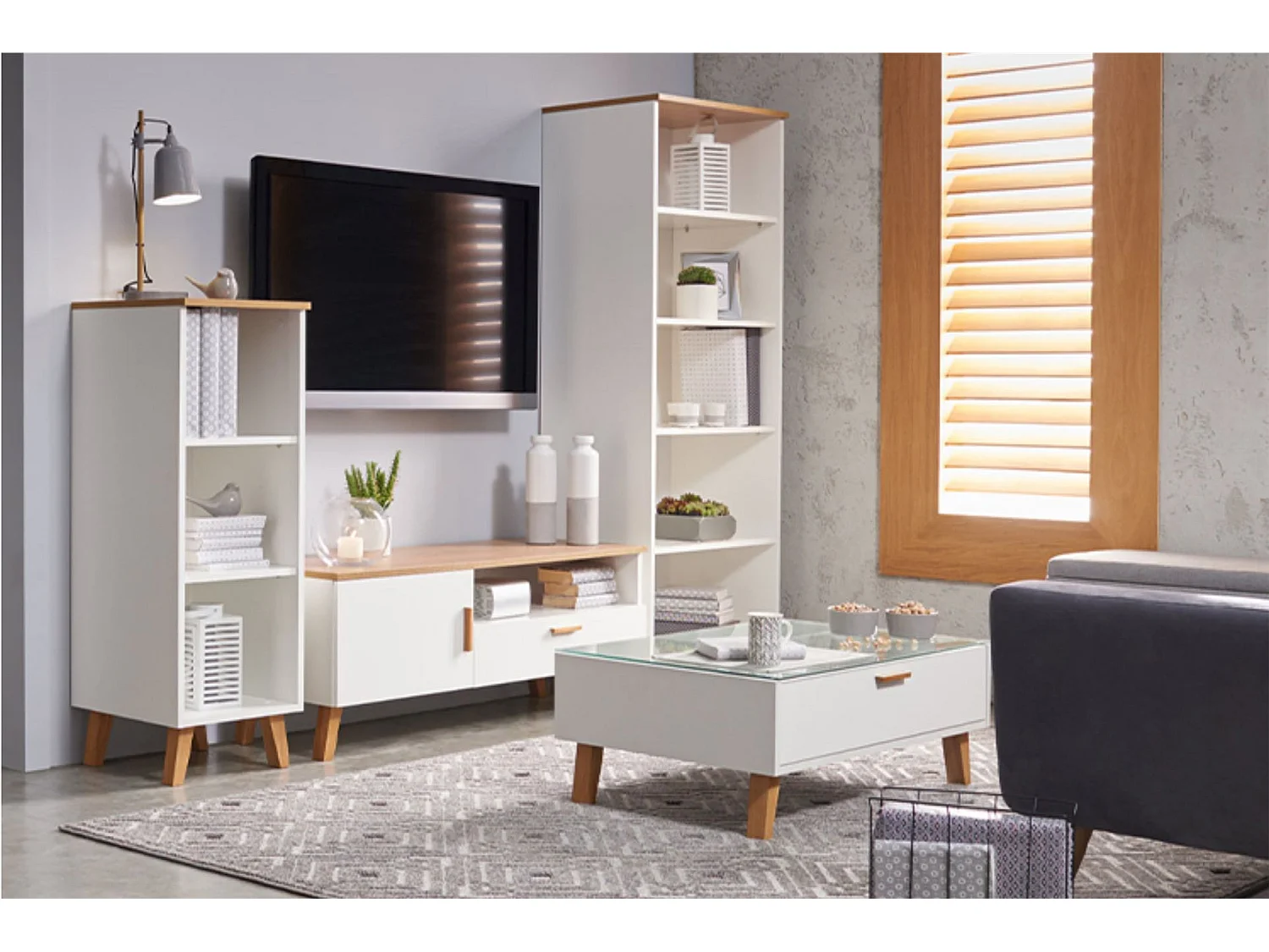 Lowboard  - weiß - FRISK