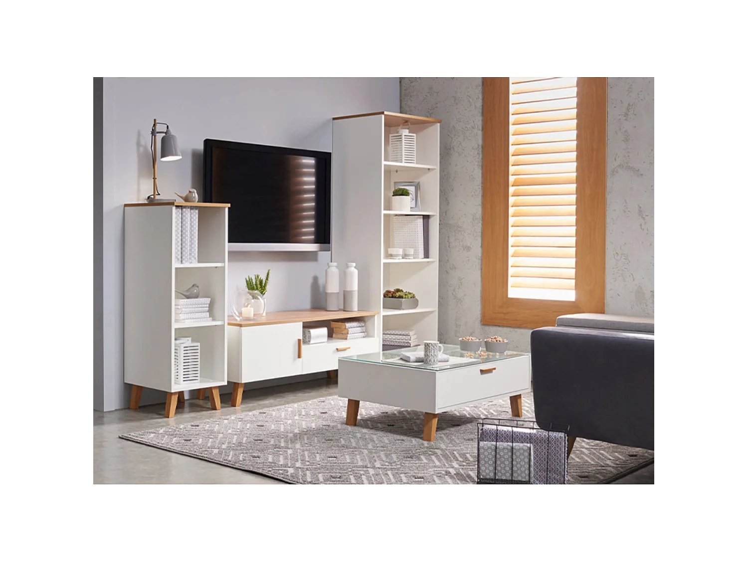 Lowboard  - weiß - FRISK