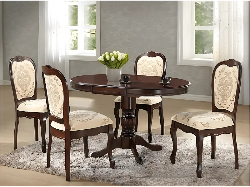 Table de salle à manger Angelica (90x125)/Marron