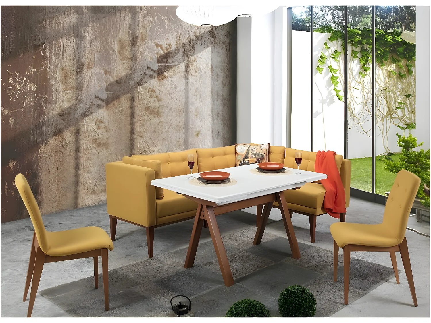 Esstisch-Set Rio (80x190)