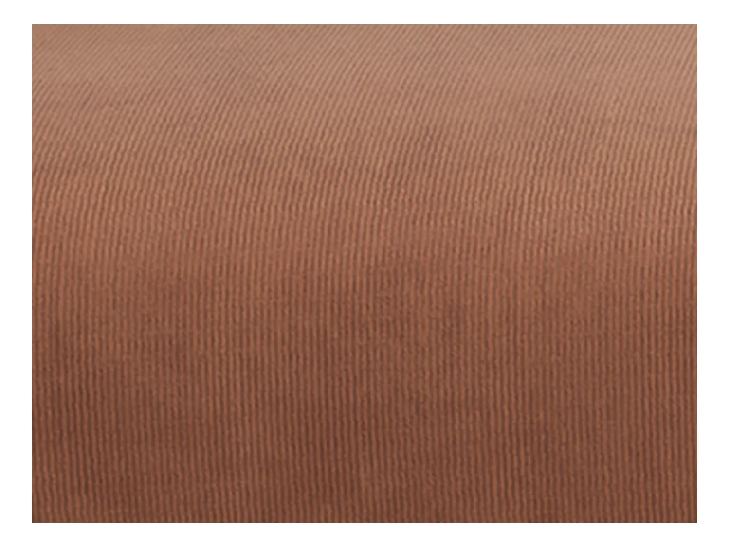 Grand canapé d'angle gauche en velours côtelé fines côtes terracotta POGNI de Maison Céphy