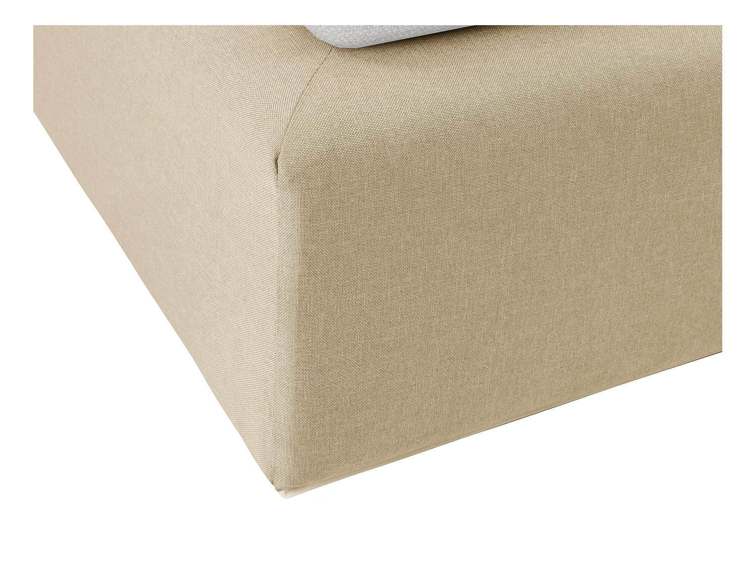 Ensemble complet boxspring tête de lit + sommier avec leds + matelas - 180 x 200 cm - Tissu - Beige - OTARU de YSMÉE