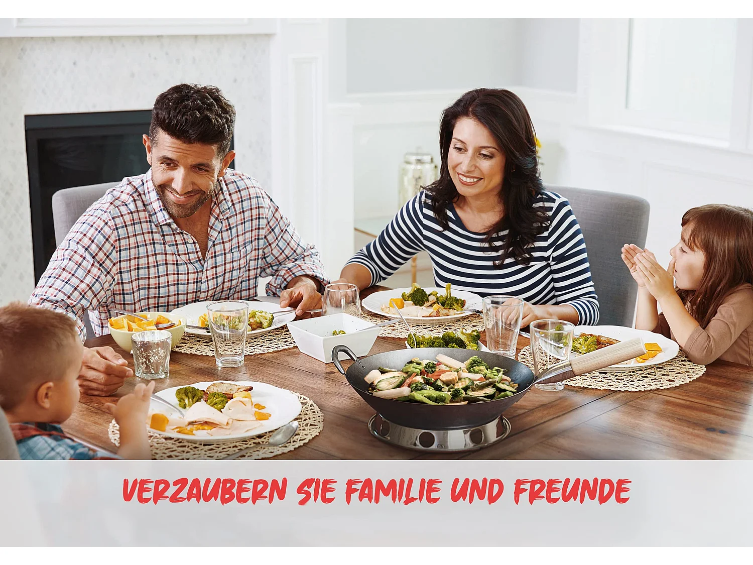 Flavemotion Wok + Wokring für Gasherd, Grill