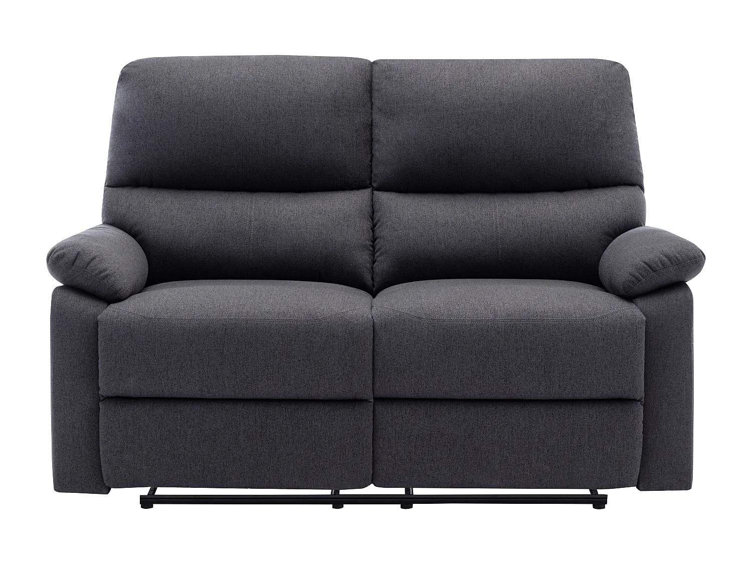 2-sits soffa med elektrisk relaxfunktion i antracitgrått tyg LUNANO