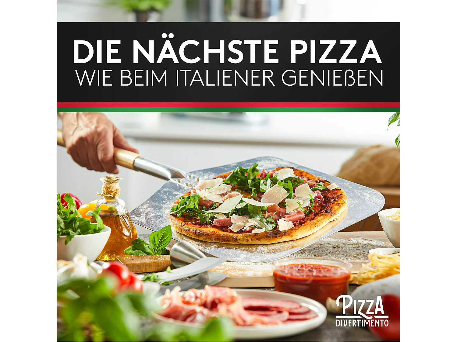 Pizza Divertimento - DAS ORIGINAL - Pizzastein für