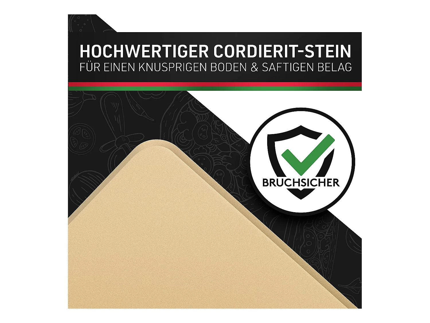 Pizza Divertimento - DAS ORIGINAL - Pizzastein für