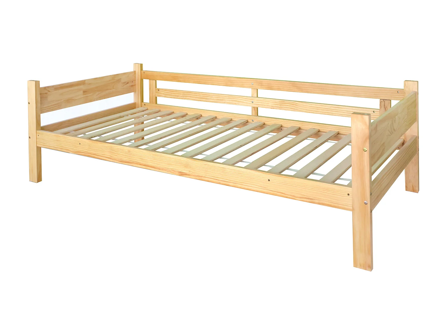 Stapelbed 90x200cm in massief grenen - deelbaar in 2 eenpersoonsbedden - Naturel