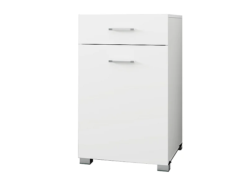 ML-Design Armario para Ropa Sucia 50x78,5x45 cm Blanco con Bolsa Despeglable Mueble de Suelo de Madera MDF