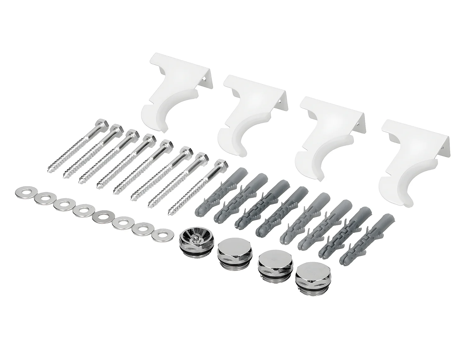 ECD Germany Radiateur Panneau Design Stella Non Électrique, 260 x 1600 mm, Blanc