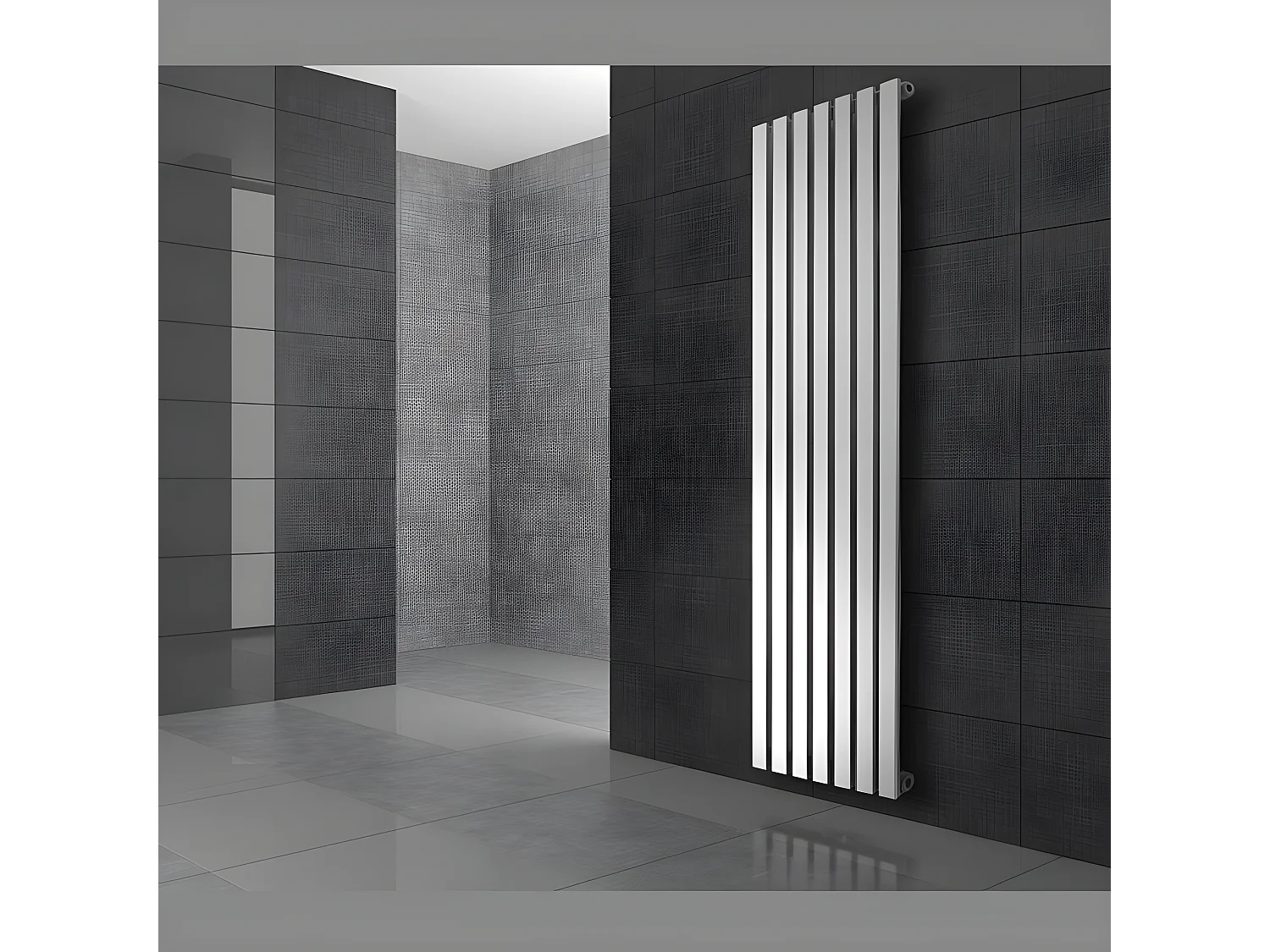 ECD Germany Radiateur Panneau Design Stella Non Électrique, 260 x 1600 mm, Blanc