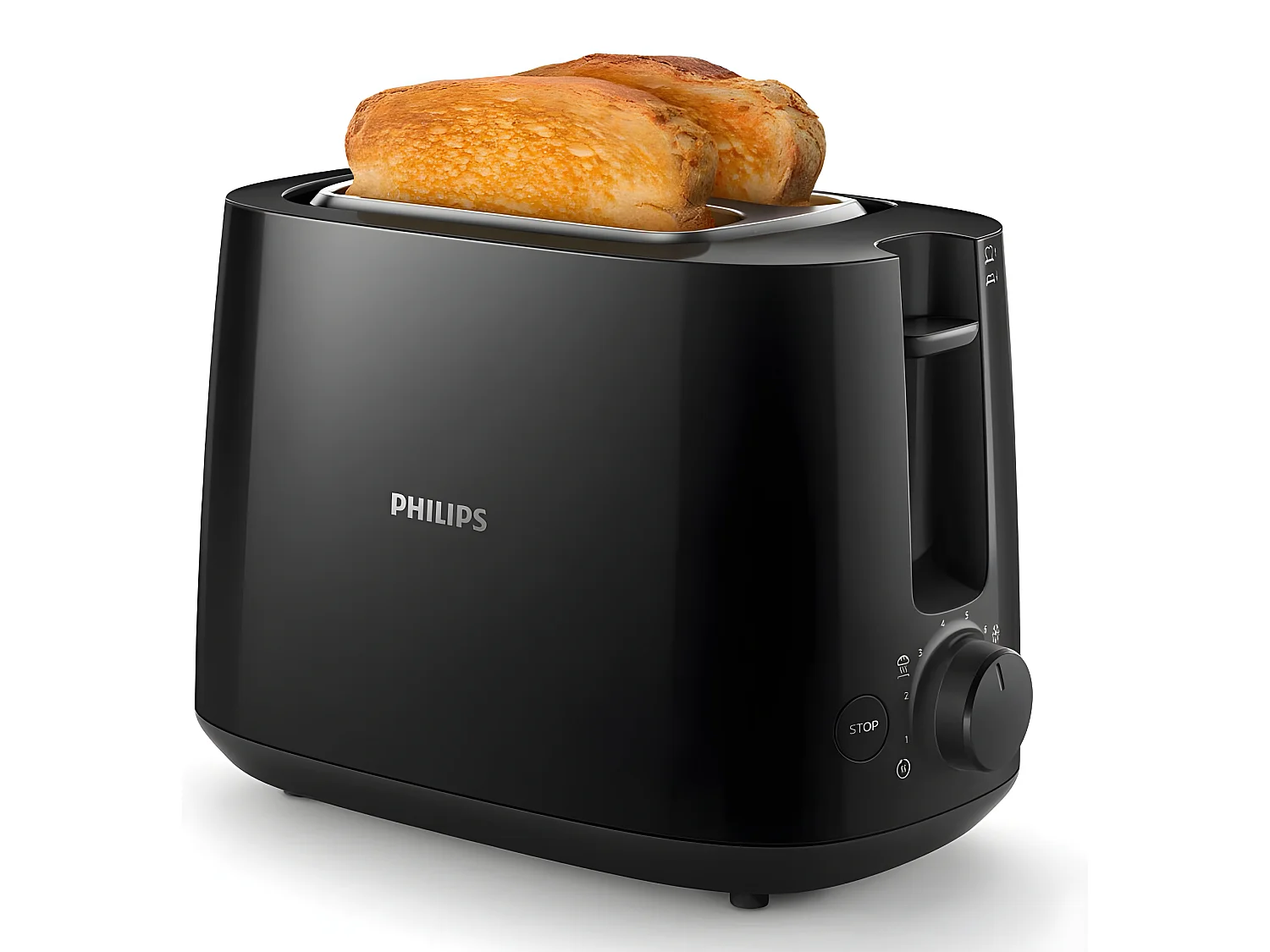 Philips Grille-pains 2 fentes 830w noir - hd2581/90