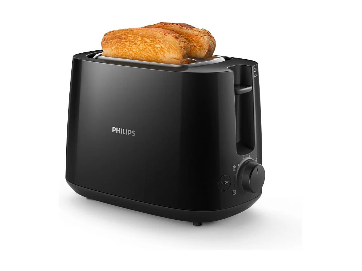 Philips Grille-pains 2 fentes 830w noir - HD2581/90