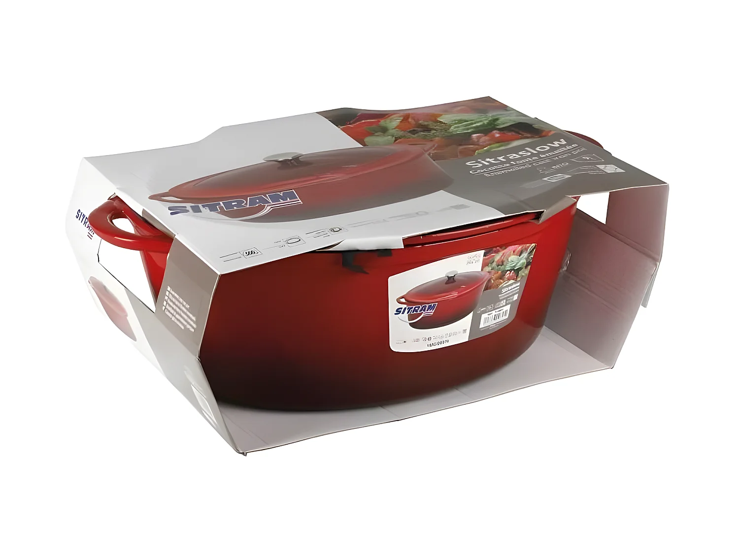 Ovale Auflaufform aus emailliertem Gusseisen 36 cm – 9 L