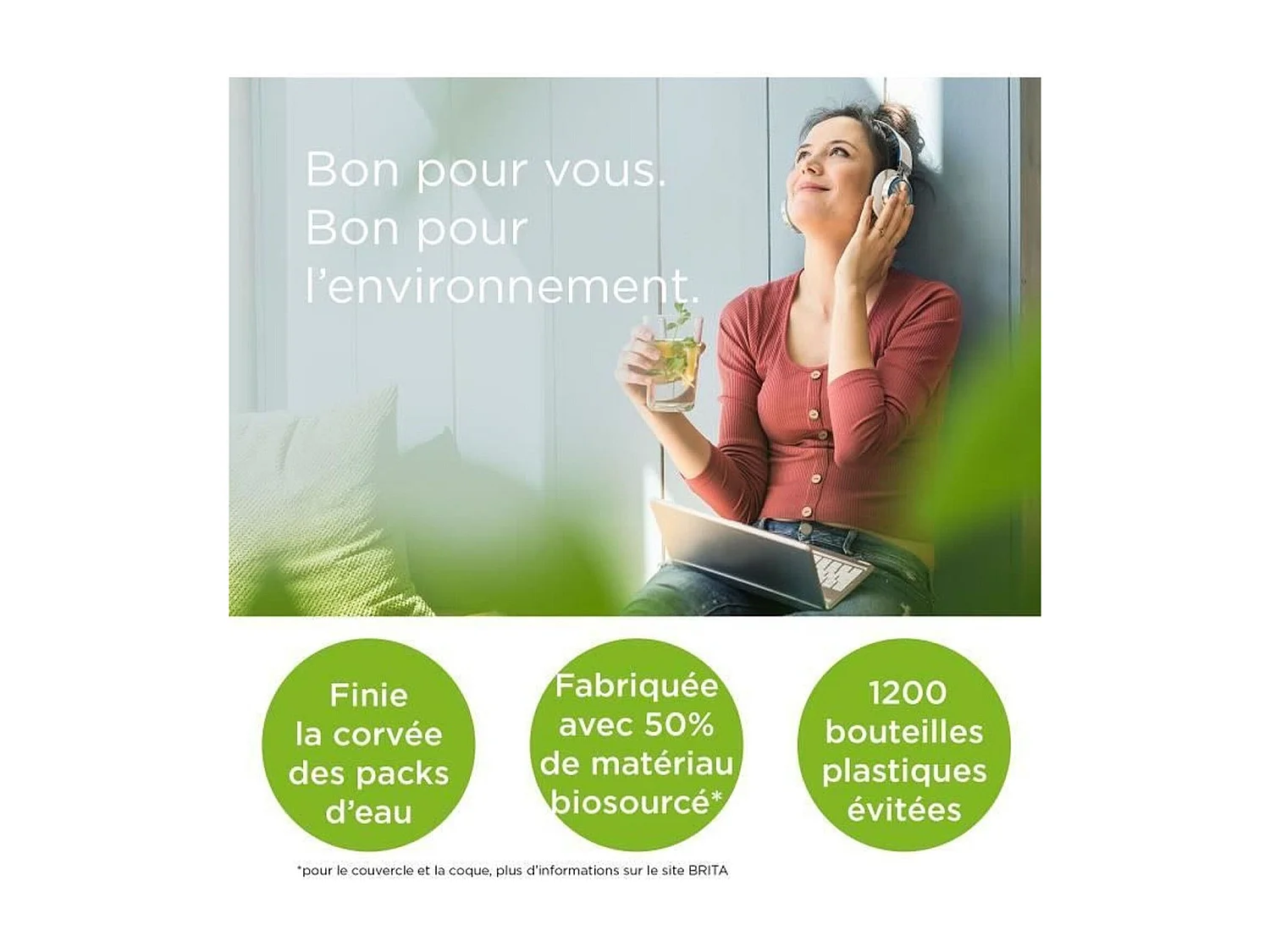 Carafe filtrante Brita Marella XL avec 1 cartouche Maxtra Pro 1051122 Bleu