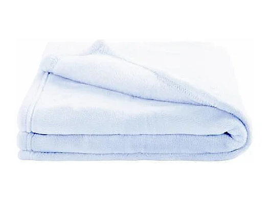 DOMIVA Couverture microfibre microdoux 100 x 150 cm - Light blue