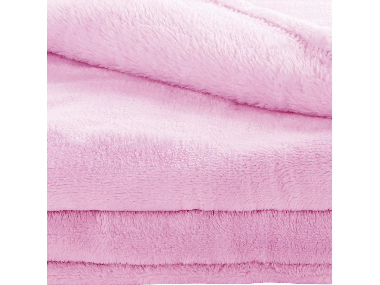 DOUX NID Couverture Microfibre Microdoux - 100x150cm - Rose clair