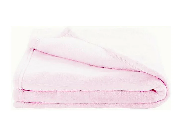 DOUX NID Couverture Microfibre Microdoux - 100x150cm - Rose clair