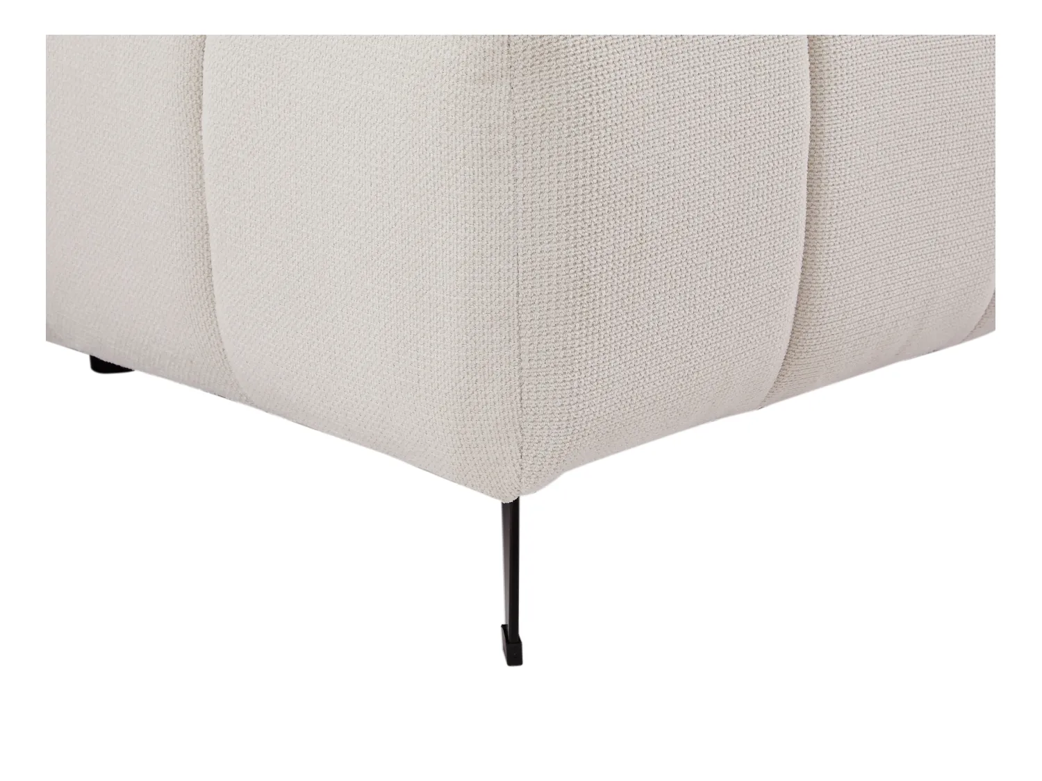 Eckrelaxsofa elektrisch - Ecke links - Strukturstoff - Beige - CELTIMO